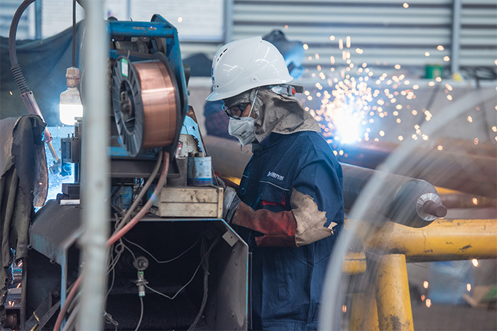 金坛网架焊接车间